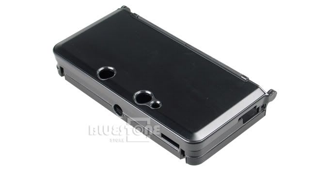 Aluminum Metal Hard Case Cover For Nintendo 3DS Black  
