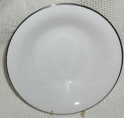 Gibson Housewares China Soup Bowl Bowls White Silver  