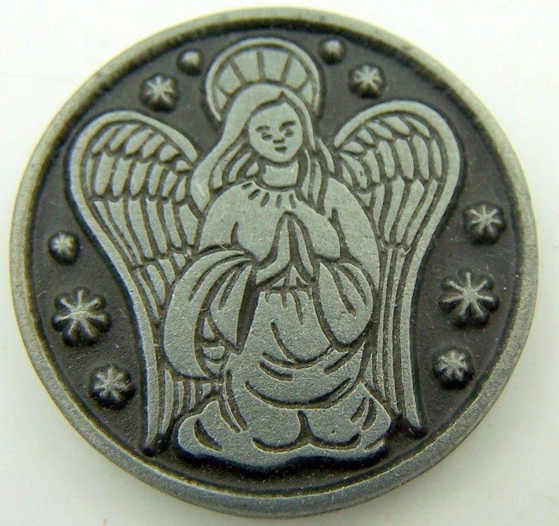 Guardian Angel Protection Catholic Devotion Prayer Coin Token Medal 