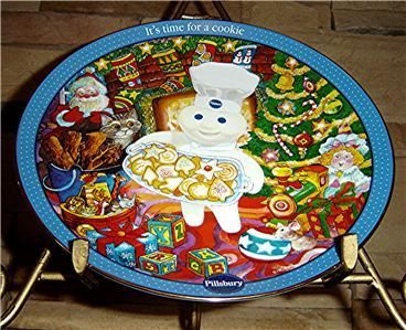 Pillsbury Doughboy Baking Buddies Christmas Plate  