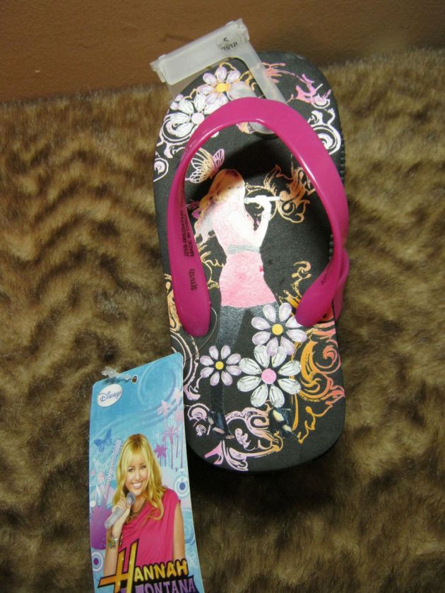   Montana flip flop sandals girls 11/12 Miley Cyrus pop stars  