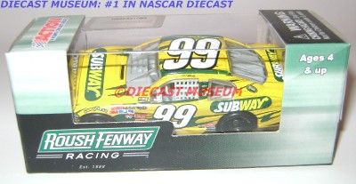 CARL EDWARDS #99 SUBWAY 2011 DIECAST AFLAC 164 ACTION  