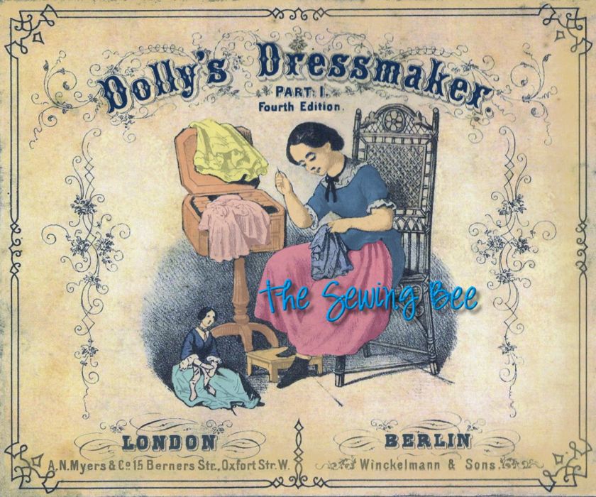 Antique Dollys Dressmaker Booklet 18 doll wardrobe patterns 1860s 