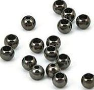 20) TUNGSTEN FLY TYING BEADS color BLACK NICKEL 5/64  
