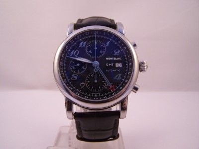 SUPERB MENS MONT BLANC GMT STAR AUTOMATIC CHRONOGRAPH WATCH 