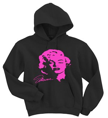Marilyn Monroe Neon Pink Marylin Design shirt Hoodie Hooded Pullover 