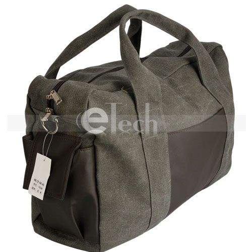   Canvas Men Zipper Duffel Gym Bag Travel Luggage Bag Messenger Bag Tote