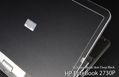 HP EliteBook 2730P Laptop Cover Skin   Black Leather  