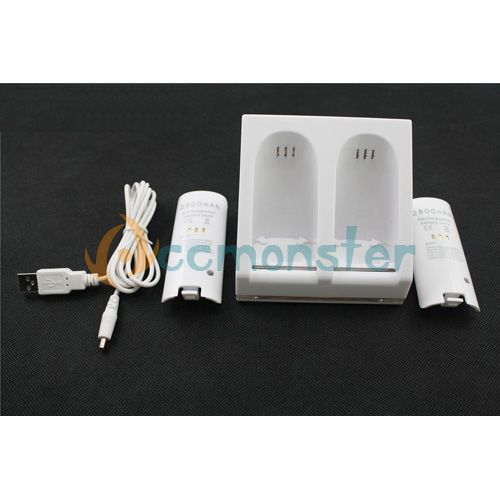 Remote Controller Dual Charging Charger for Wii Game US  